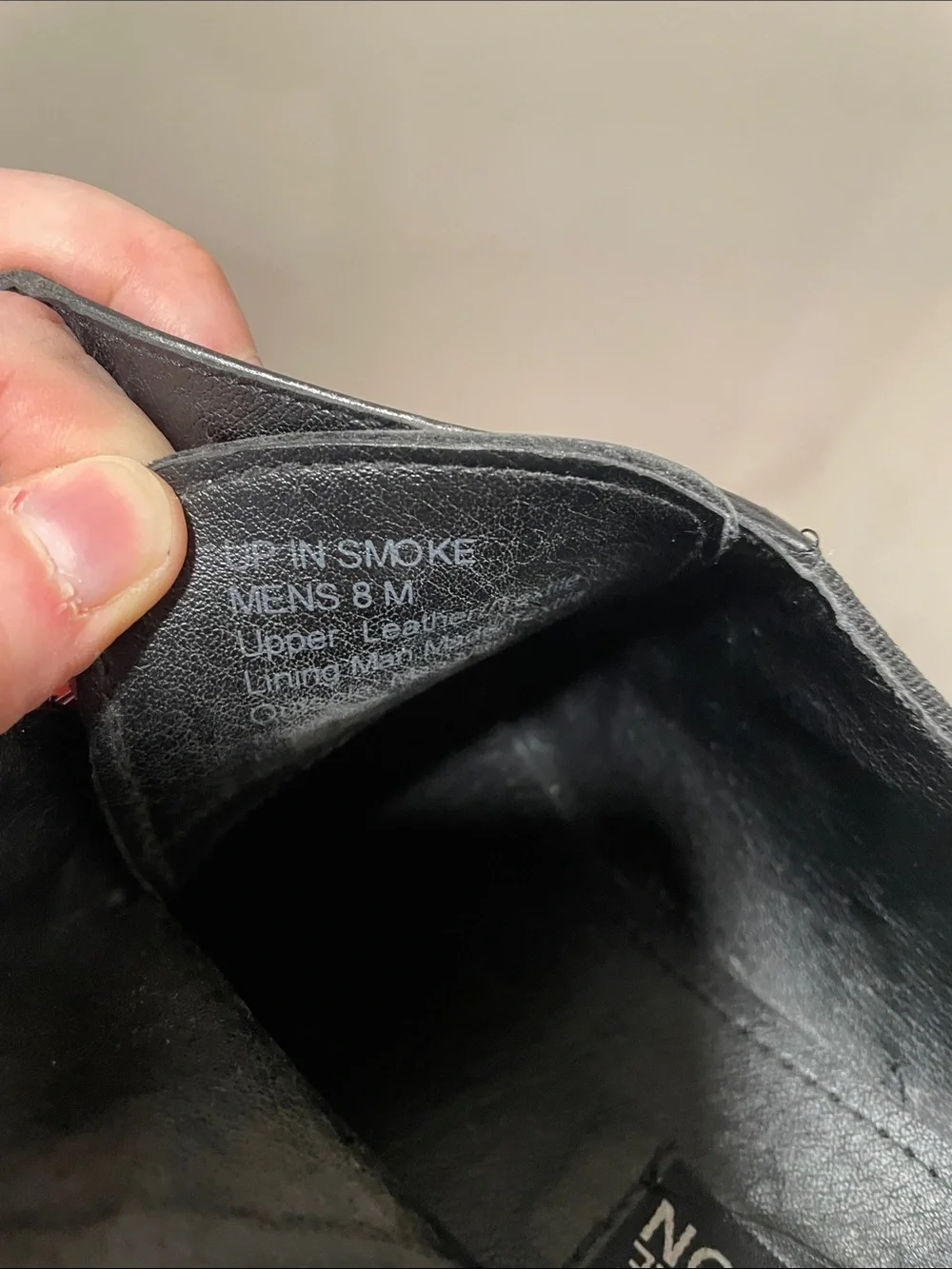 Kenneth Cole Reaction black leather